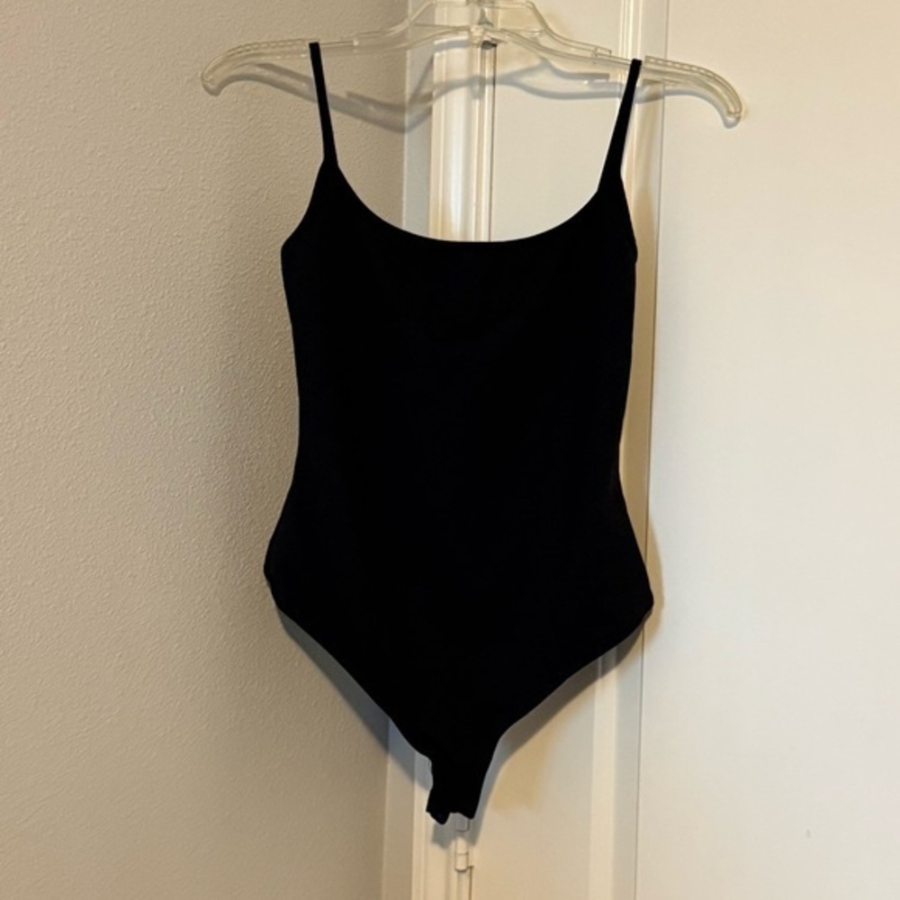 FREE PEOPLE Womens Bodysuit Strappy Basique Black Size S - Picture 12 of 15